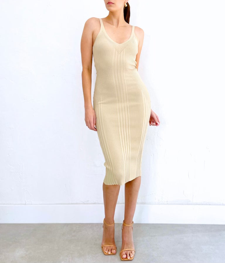 Zoie Dress in Stone