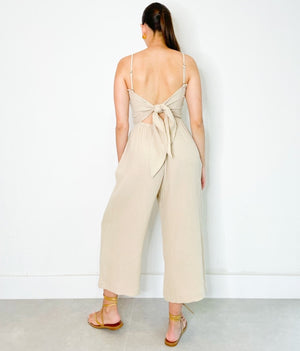 Laura Jumpsuit in Beige