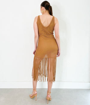 Bonnie Dress in Camel