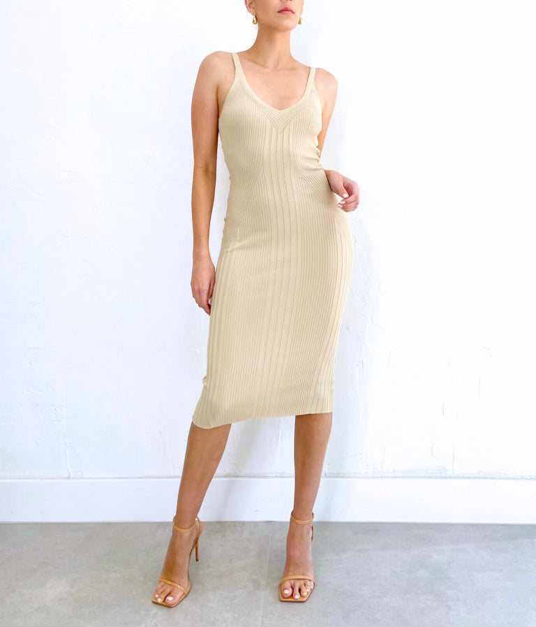 Zoie Dress in Stone