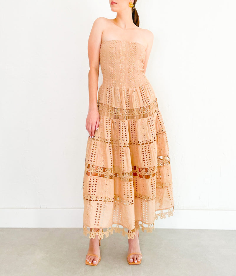 Lena Dress in Taupe