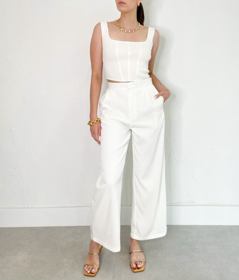 Leola Pants in Ivory