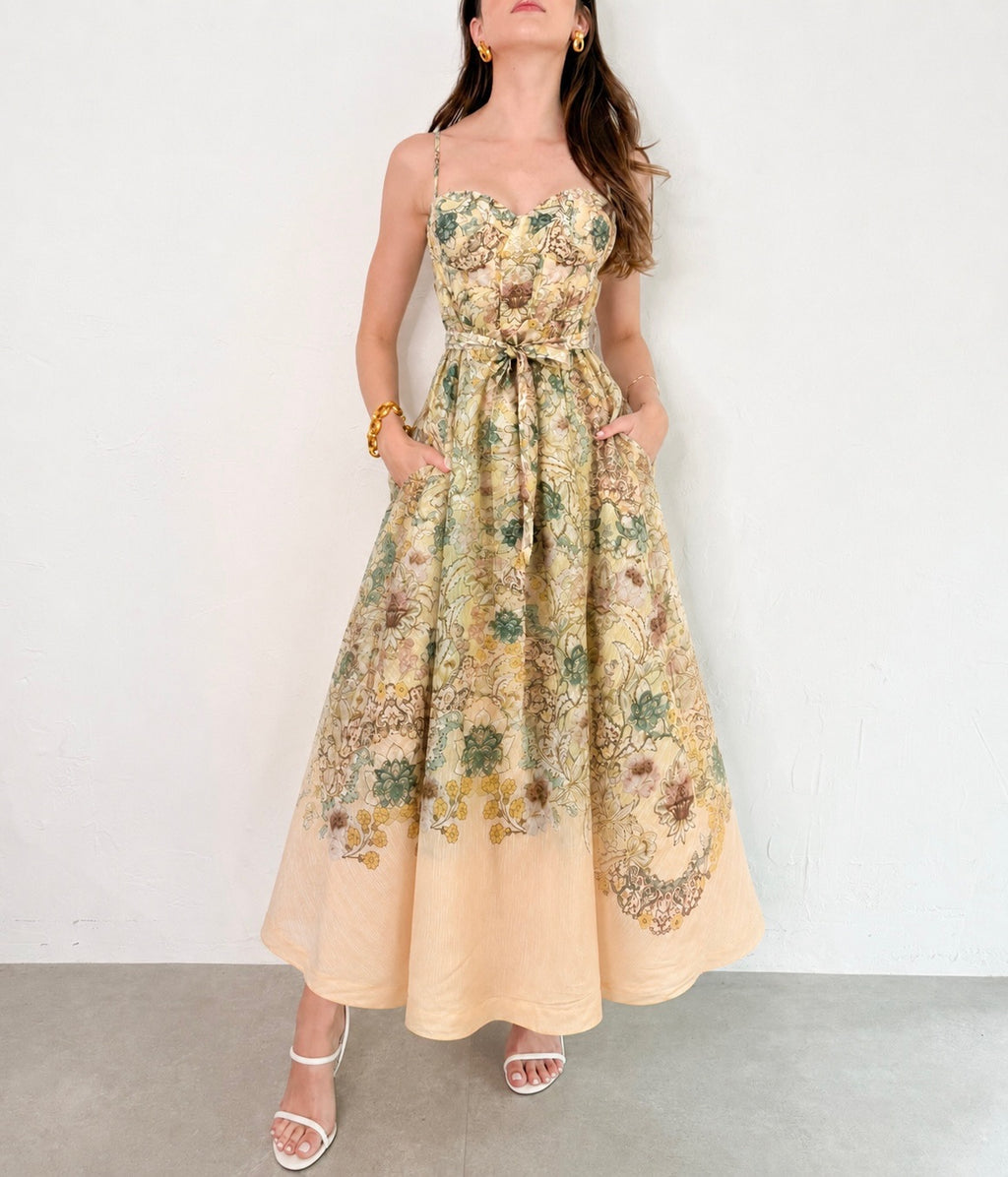 fall dresses boutique Kinley Fall Pumpkin Puff Sleeve Embroidered Collar Dress main image 1