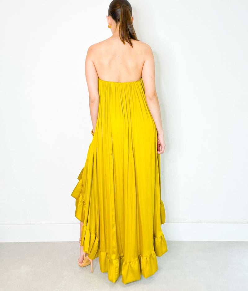 Lauren Dress in Chartreuse