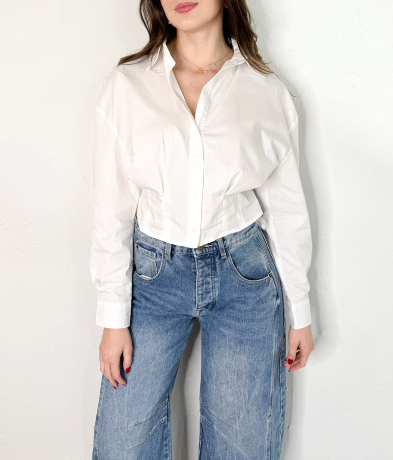 Lila Top in White