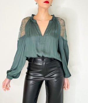 Tatia Blouse in Forest Green