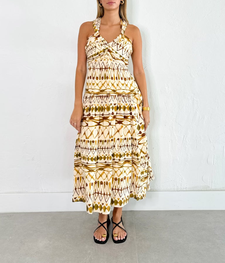 Daphne Dress in Natural