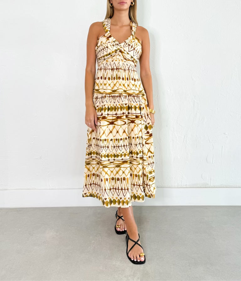 Daphne Dress in Natural