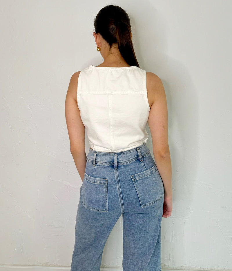 Arely Top in Ecru