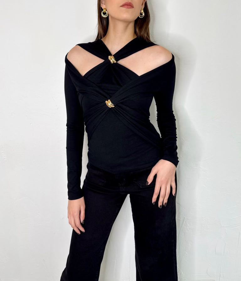 Dana Top in Black