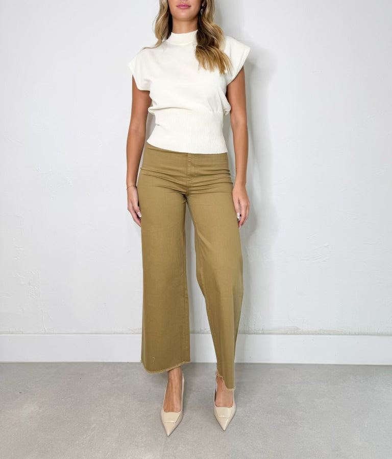 Dahlia Pants in Straw