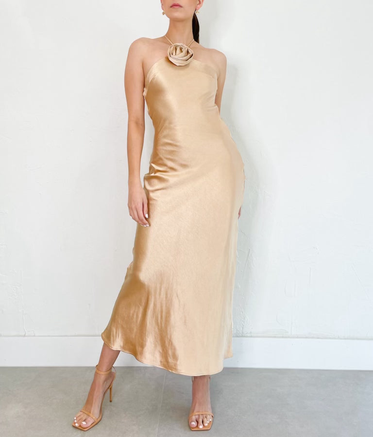 Laura Dress in Taupe