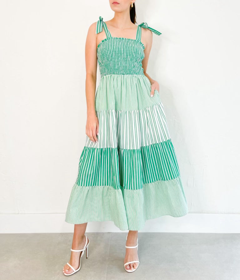 Stassie Dress in Green