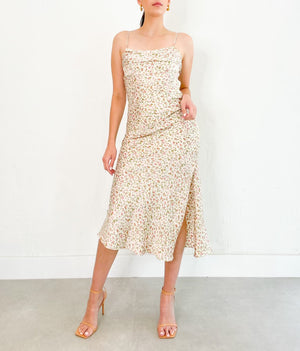 Cleo Dress in Cream Multi