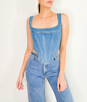 Scarlett Top in Denim