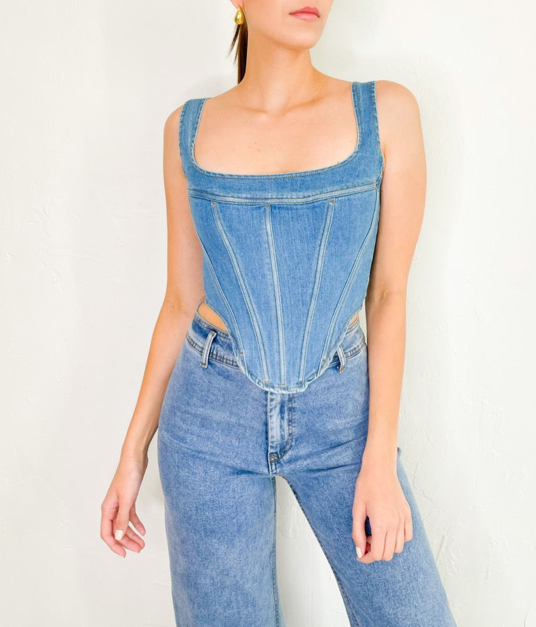 Scarlett Top in Denim