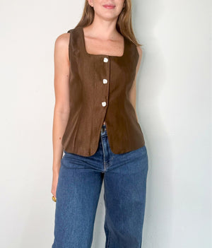 Kimberly Top in Brown