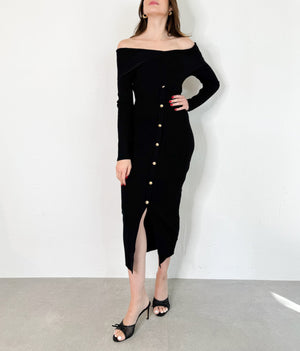 Hallie Dress in Black