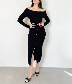 Hallie Dress in Black