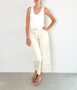 Lily Jeans in Off White