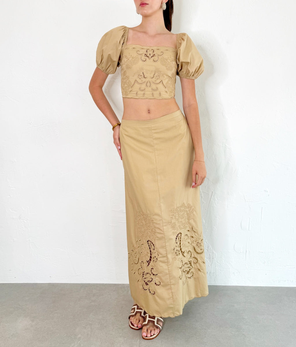 Leah Set in Taupe