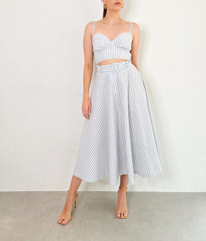 Georgina Set in White/Blue