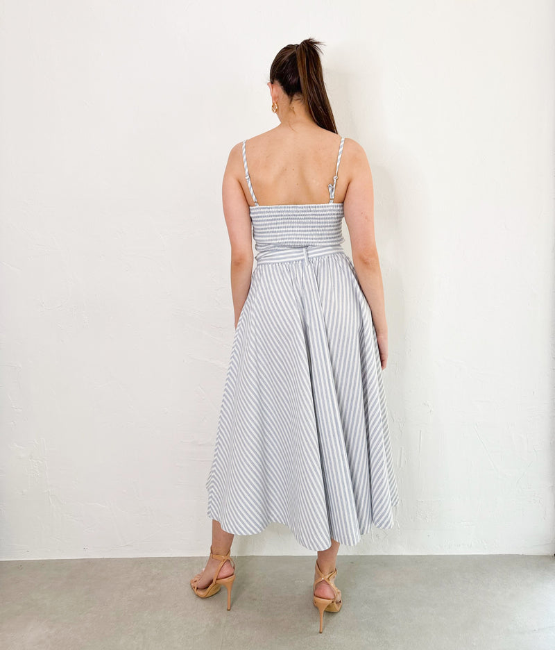 Georgina Set in White/Blue