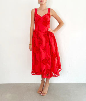 Mivian Dress in Red