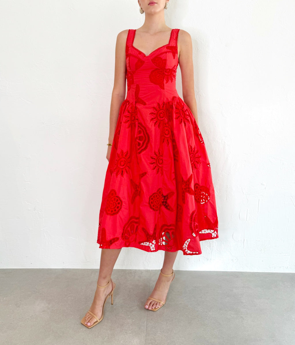 Mivian Dress in Red
