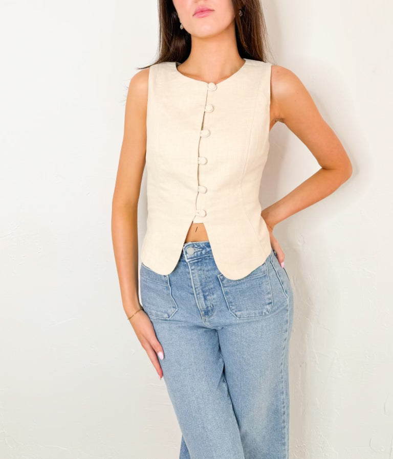 Kaylee Top in Oatmeal