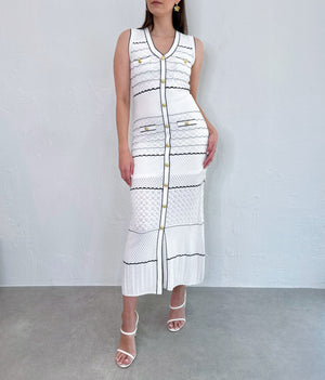 Novie Dress in White