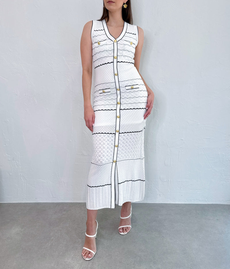 Novie Dress in White