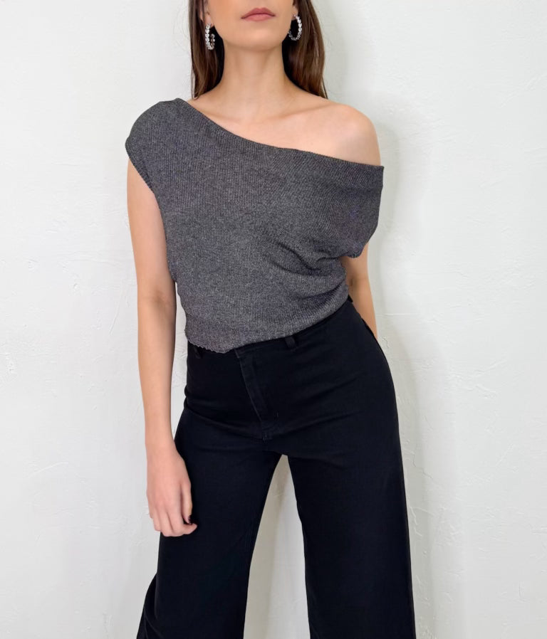 Aria Top in Silver