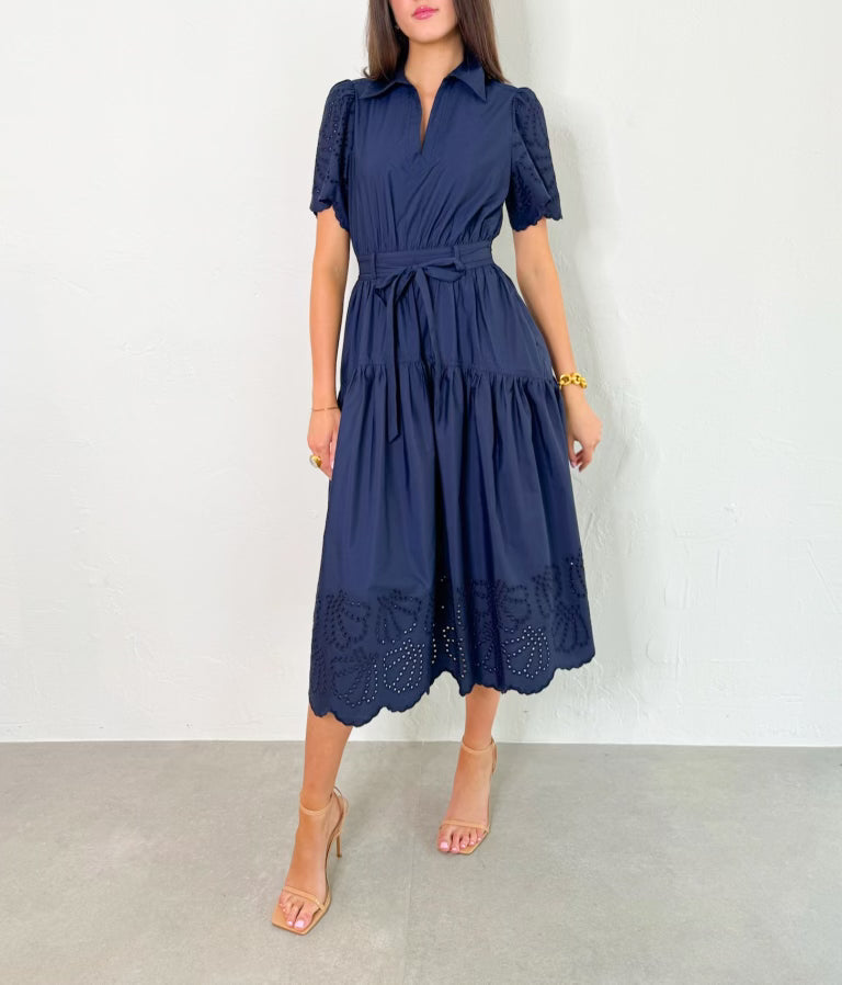 Nile Dress in Navy