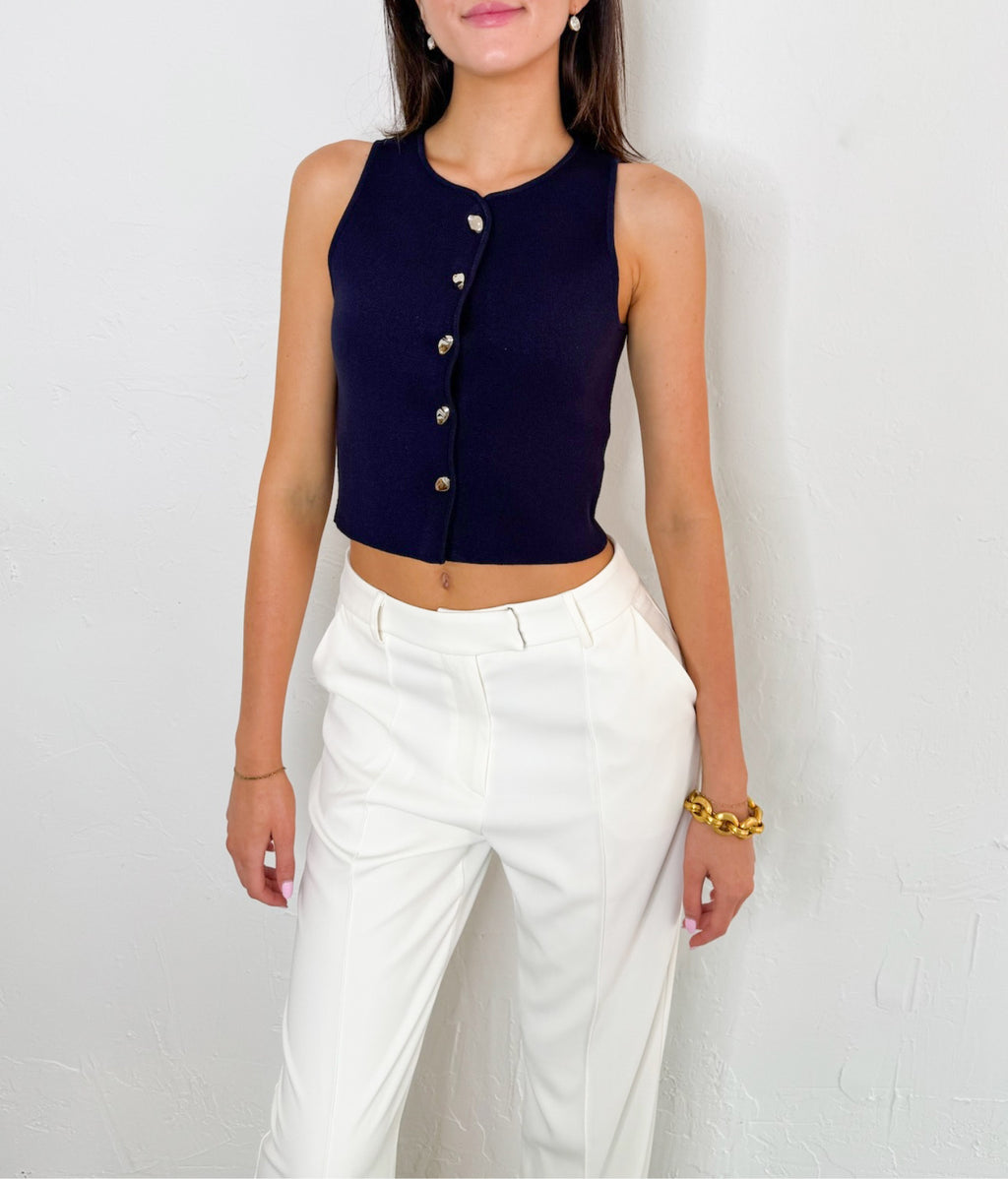 Luna Vest in Navy