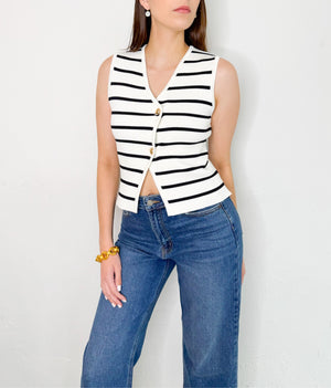 Stanze Vest in Stripes