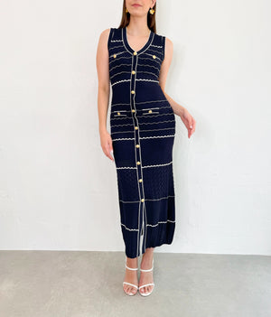 Novie Dress in Navy