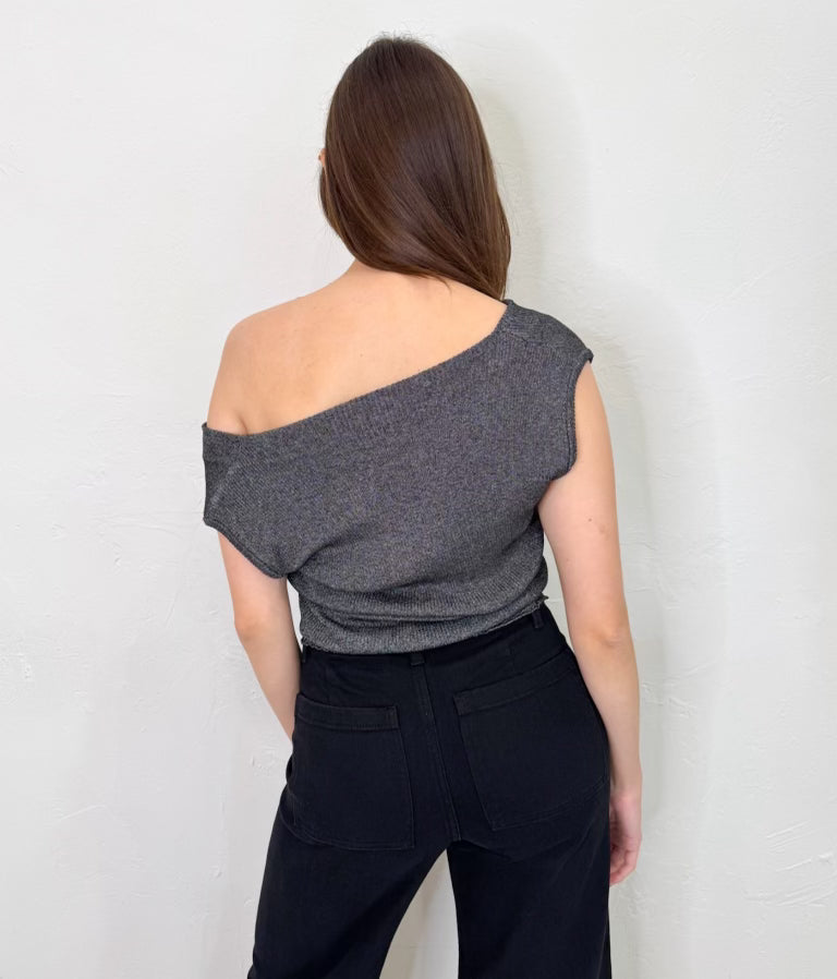 Aria Top in Silver