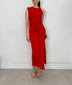 Alina Dress in Red