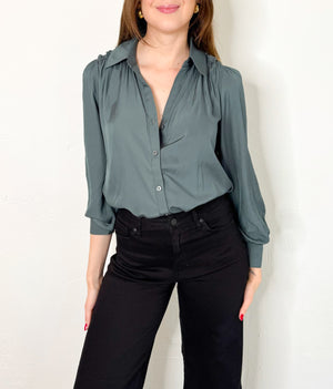 Elsie Top in Forest Green