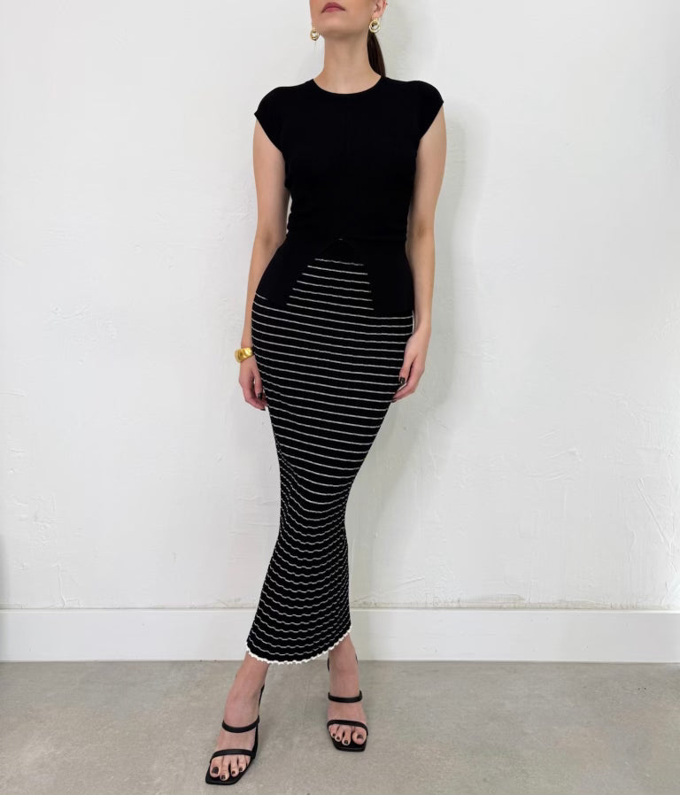 Mia Skirt in Black Ivory
