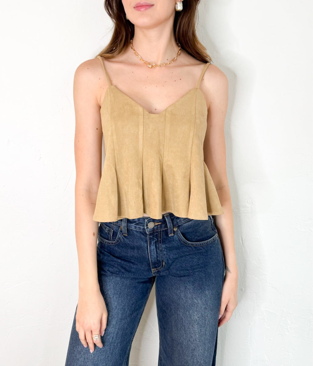 Gina Top in Camel
