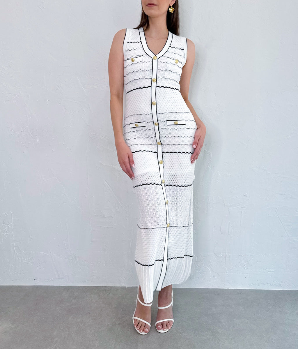 Novie Dress in White