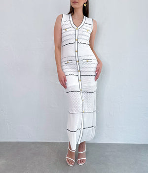 Novie Dress in White