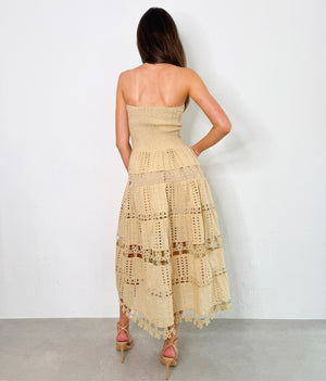 Lena Dress in Beige