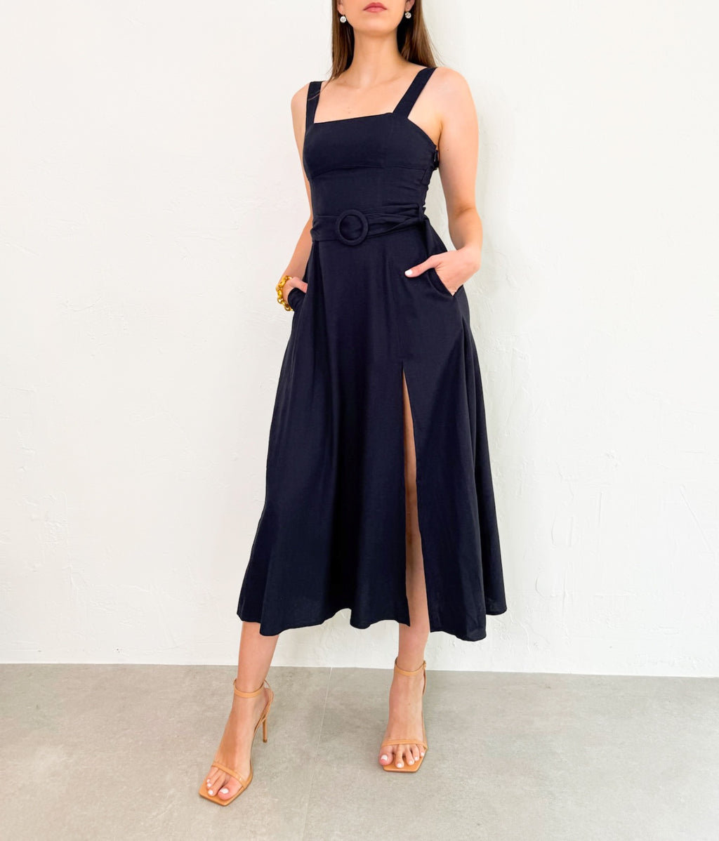 Misha Dress in Navy