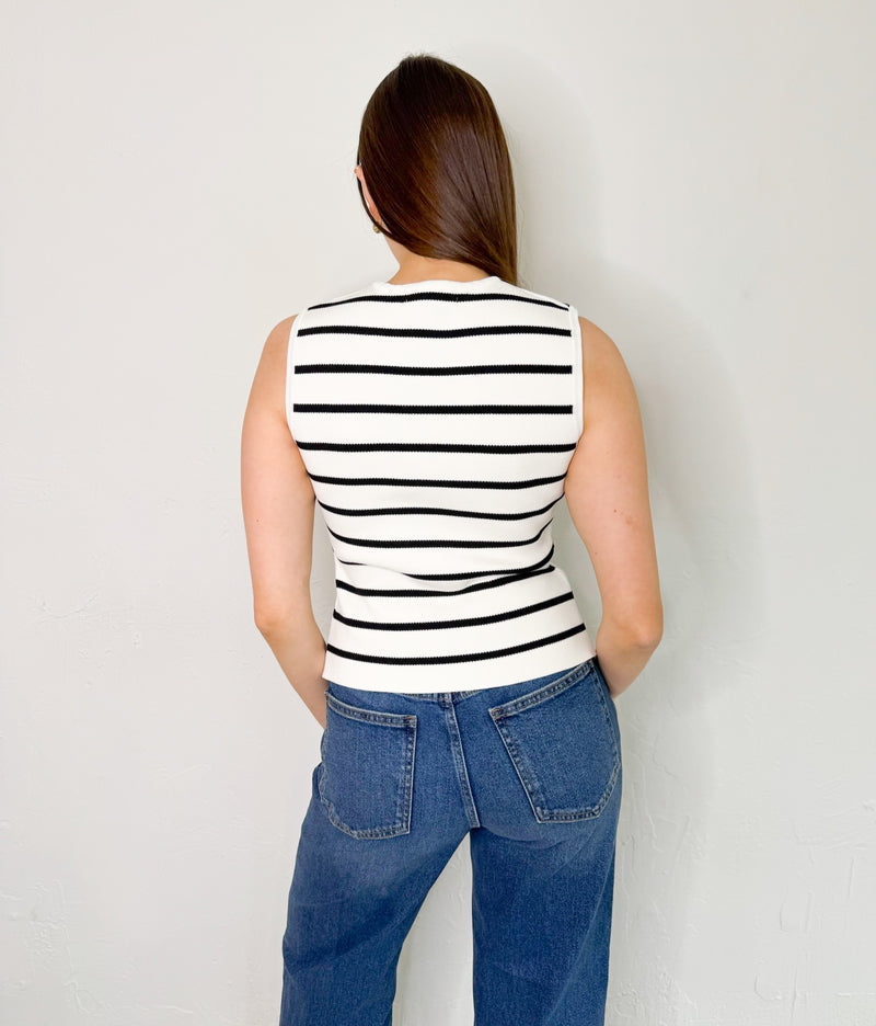 Stanze Vest in Stripes