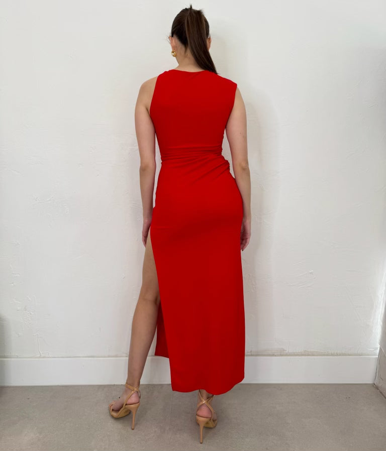 Alina Dress in Red