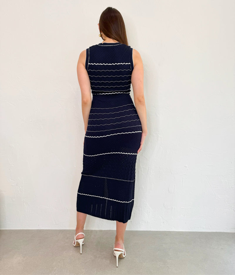 Novie Dress in Navy