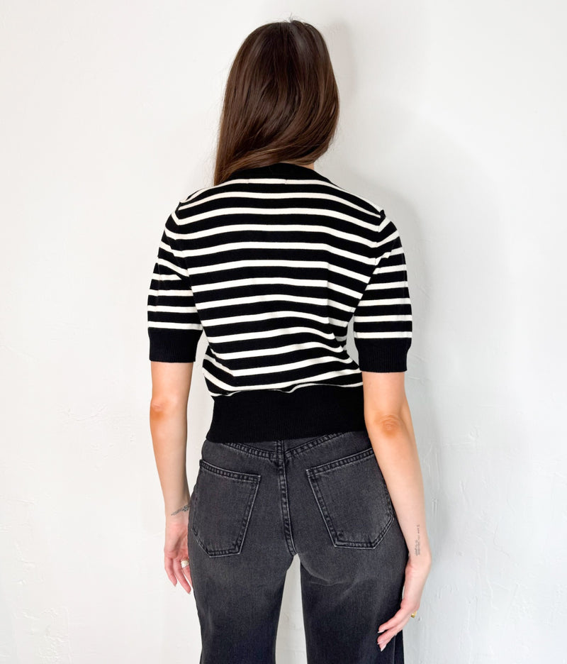 Coco Top in Black/White